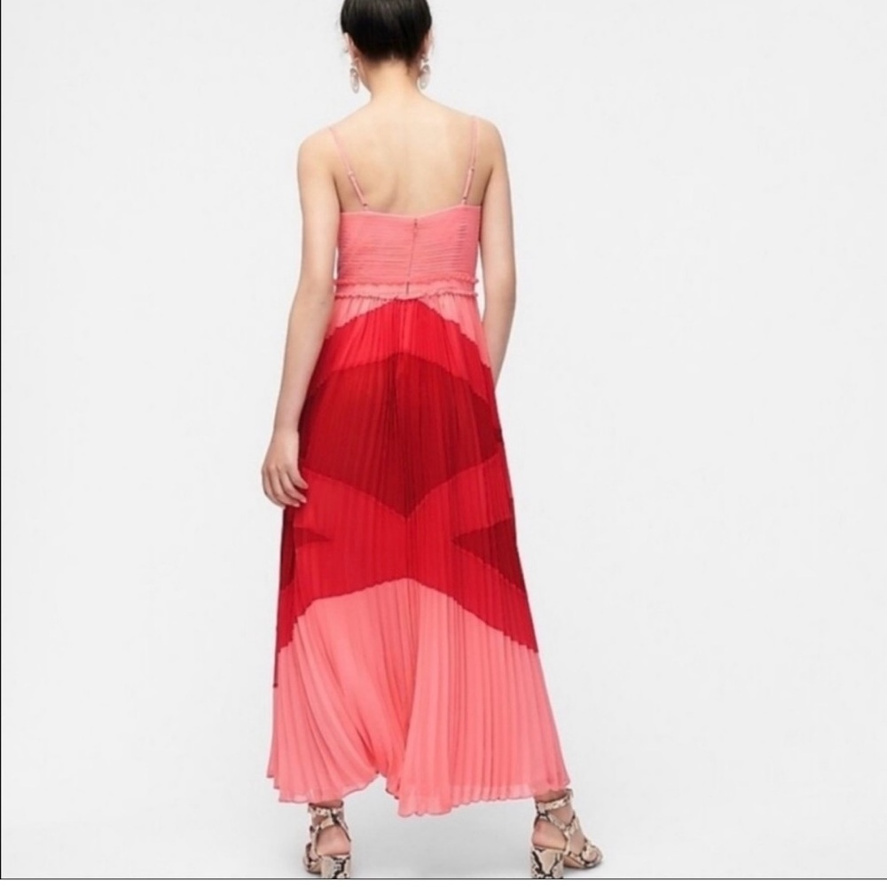 Elegant Pink and Red Women's Dress - Picture 3 of 7